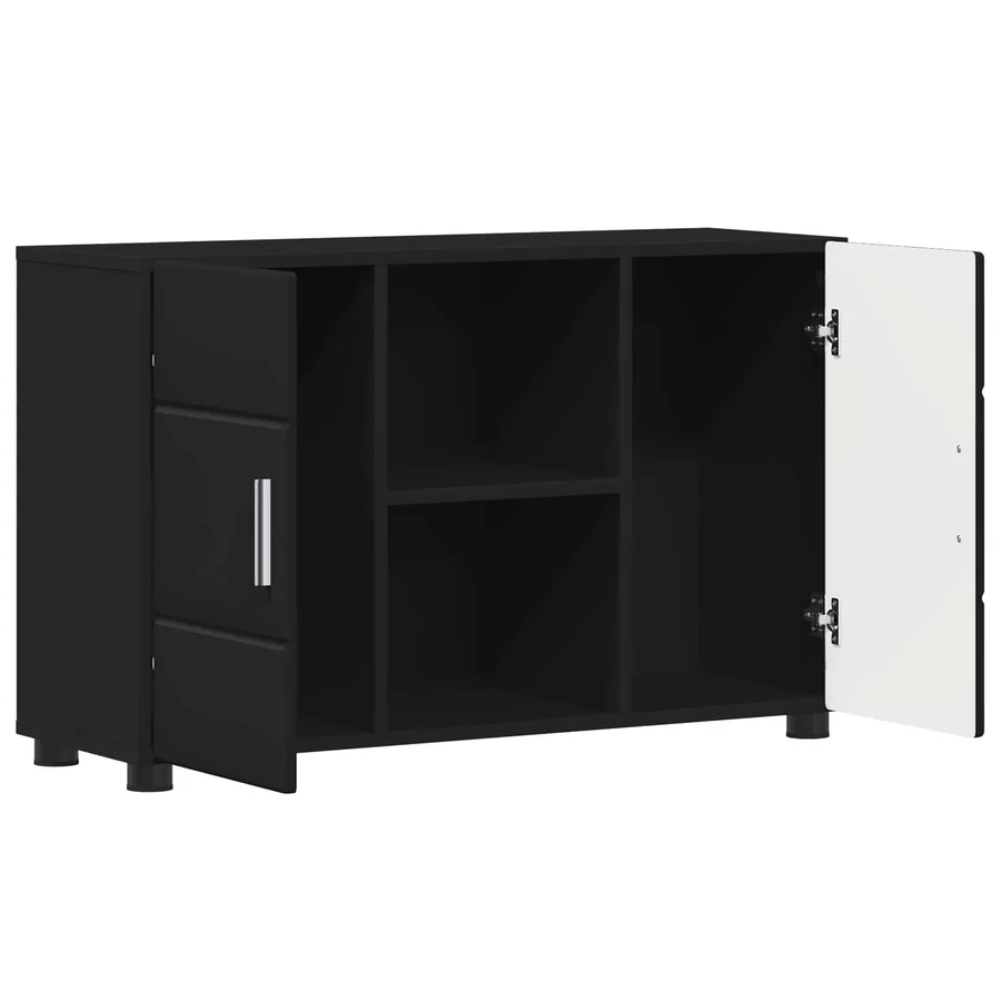 Buffet FLORIN Noir 88,5 x 30,5 x 55,5 cm Bois d'ingénierie - 5