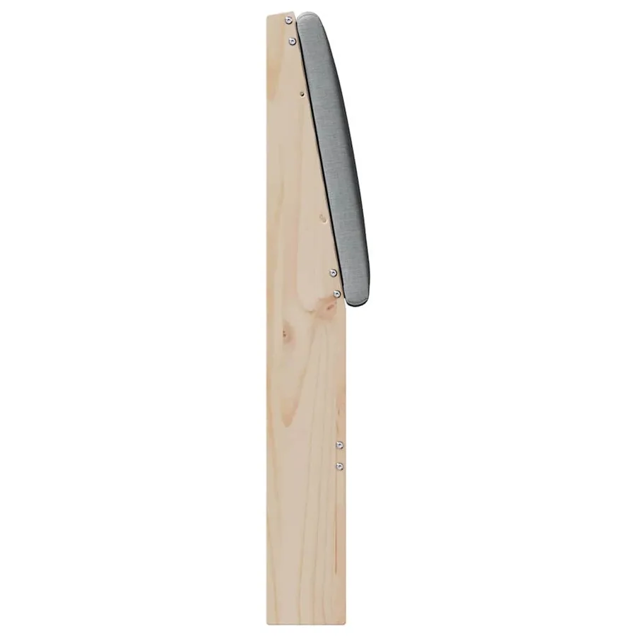 Tête de lit capitonnée Gris clair 160 cm Pin massif - 5