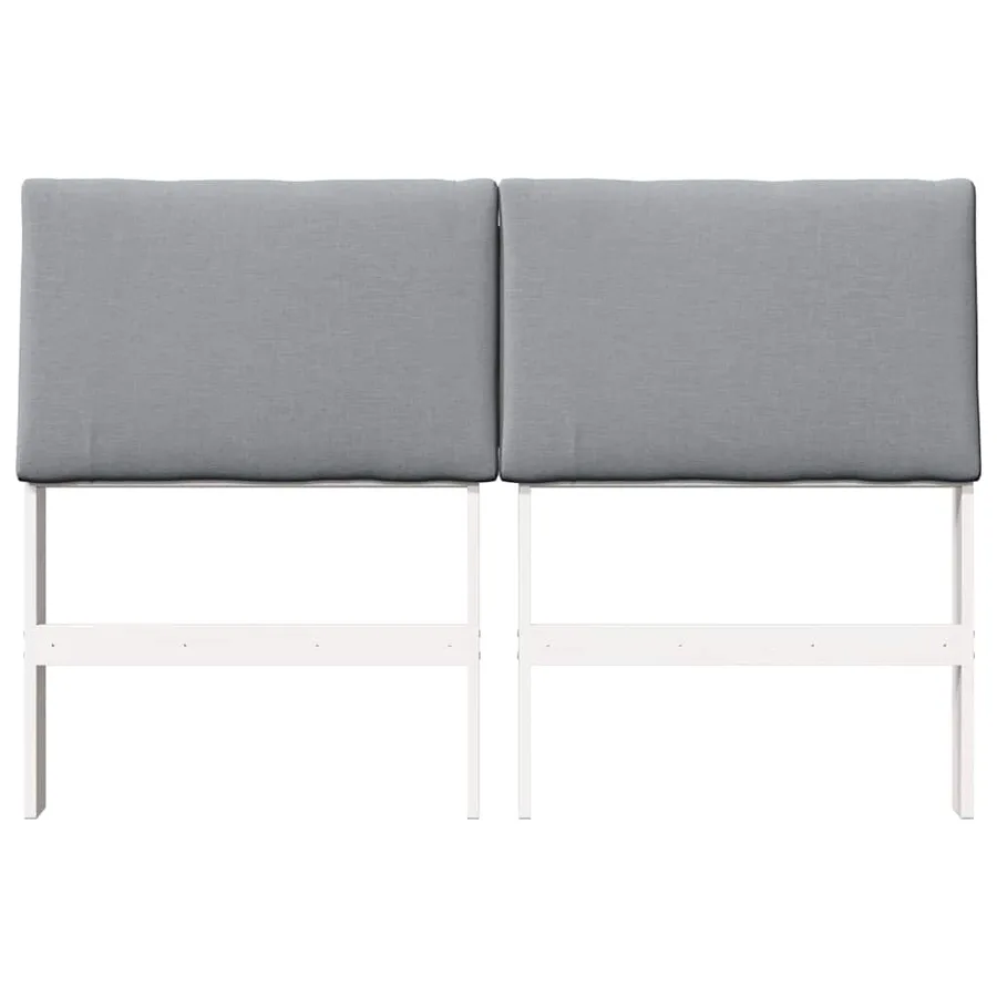Tête de lit capitonnée Gris clair 150 cm Pin massif - 4
