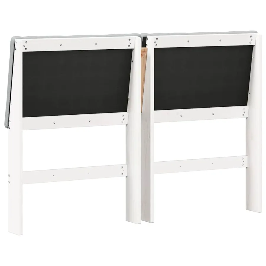 Tête de lit capitonnée Gris clair 150 cm Pin massif - 6