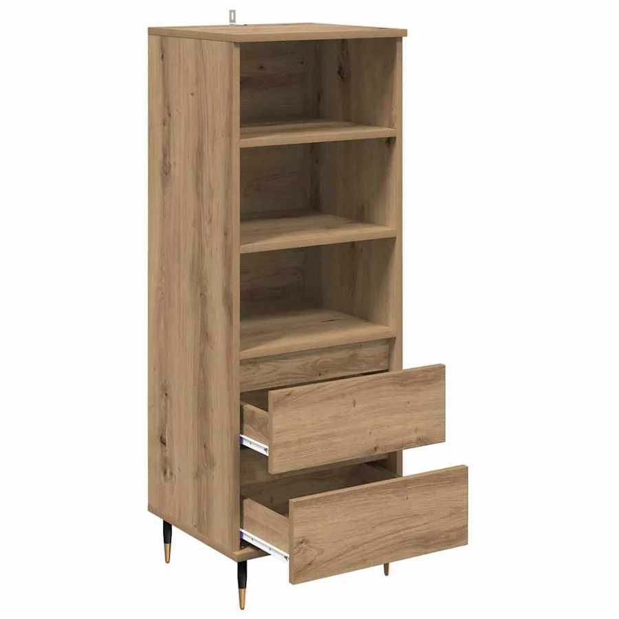 Haut Armoire Chêne artisanal 40 x 36 x 110 cm Bois d'ingénierie - 5
