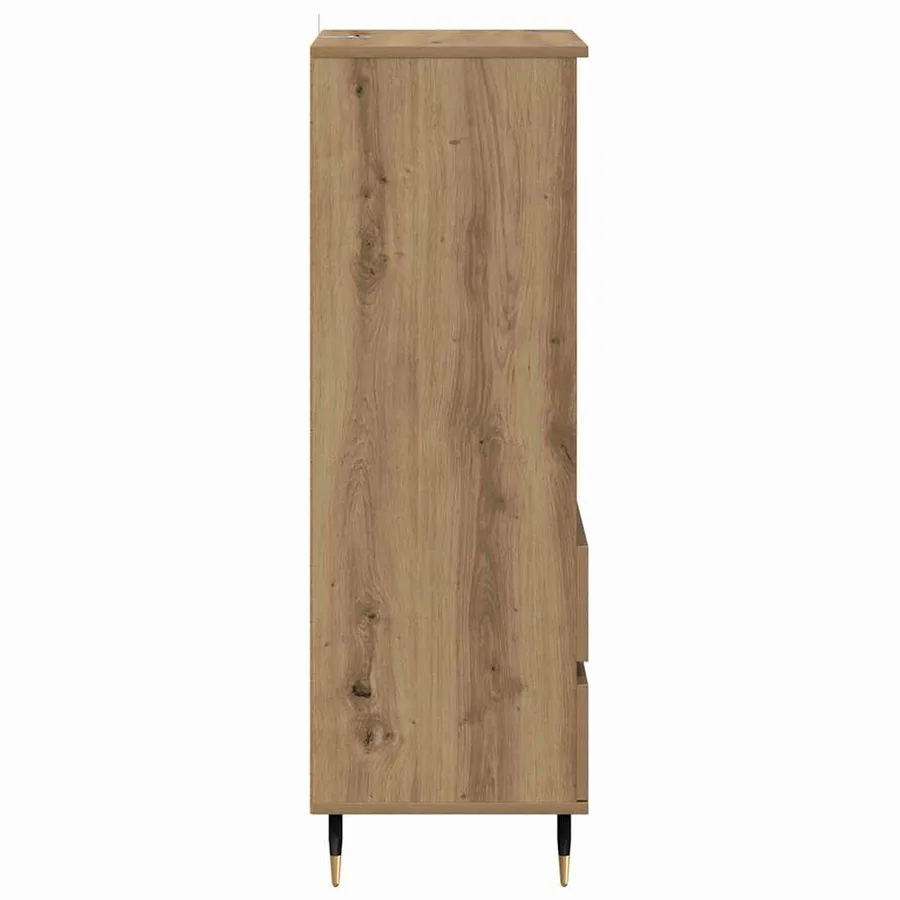 Haut Armoire Chêne artisanal 40 x 36 x 110 cm Bois d'ingénierie - 7