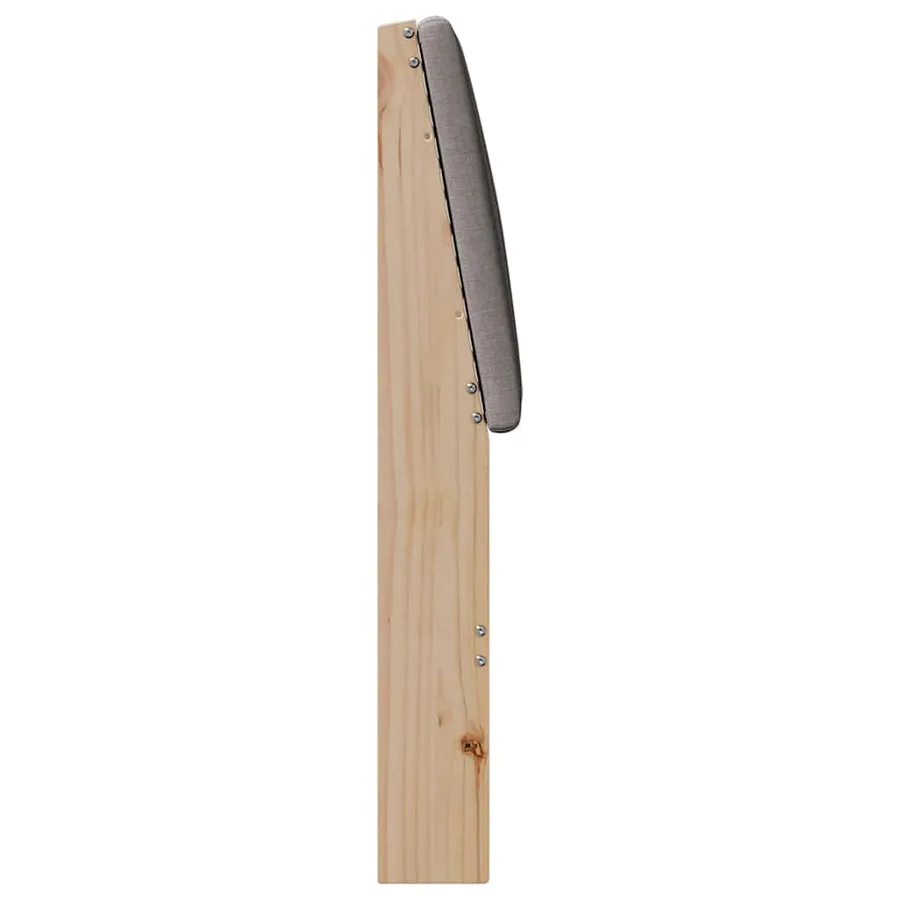 Tête de lit capitonnée Taupe 150 cm Pin massif - 5
