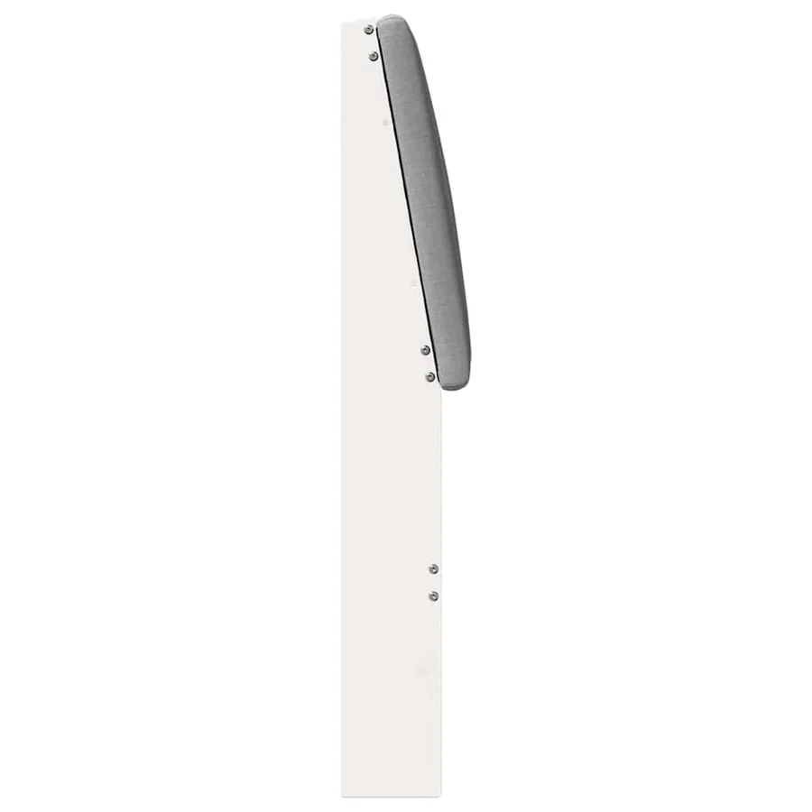Tête de lit capitonnée Gris clair 80 cm Pin massif - 5