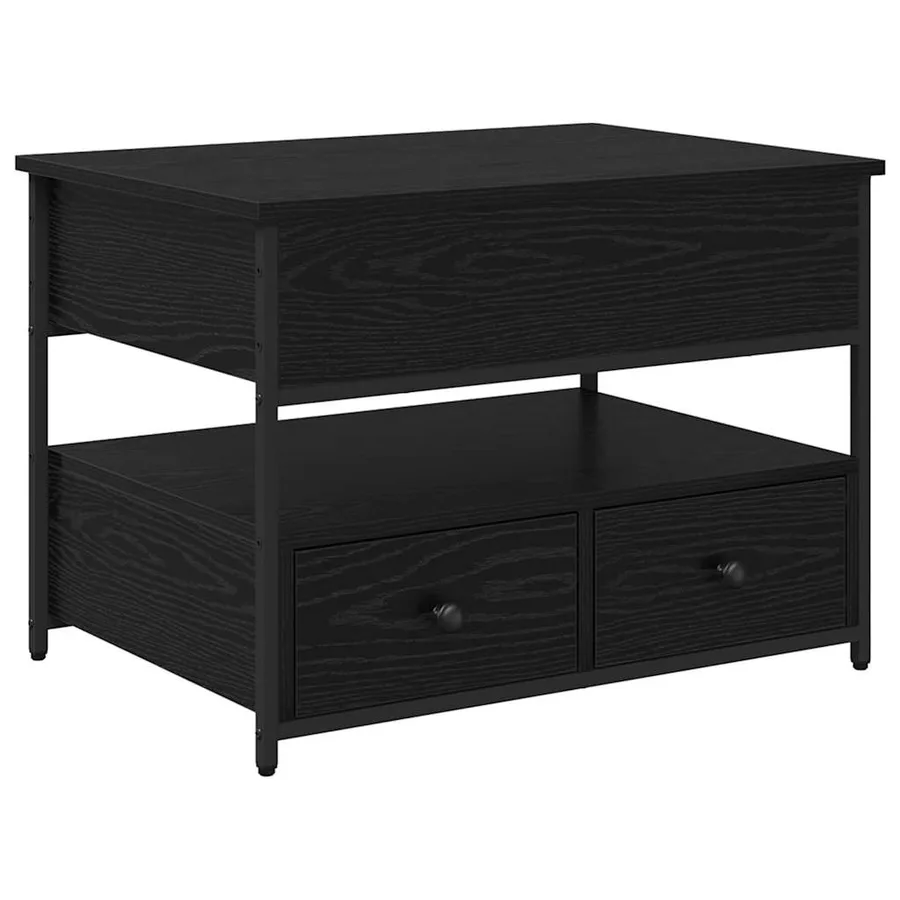 Table basse Chêne noir 70 x 50 x 54.5 cm Bois d'ingénierie - 2