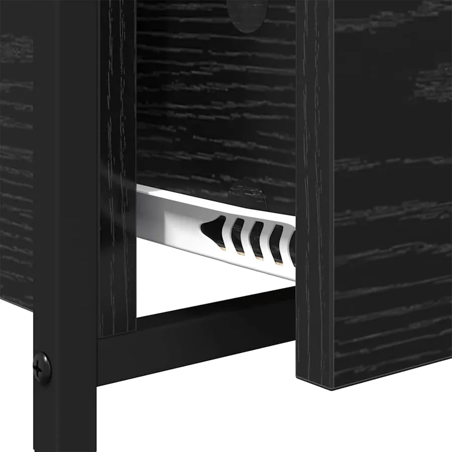 Table basse Chêne noir 70 x 50 x 54.5 cm Bois d'ingénierie - 9