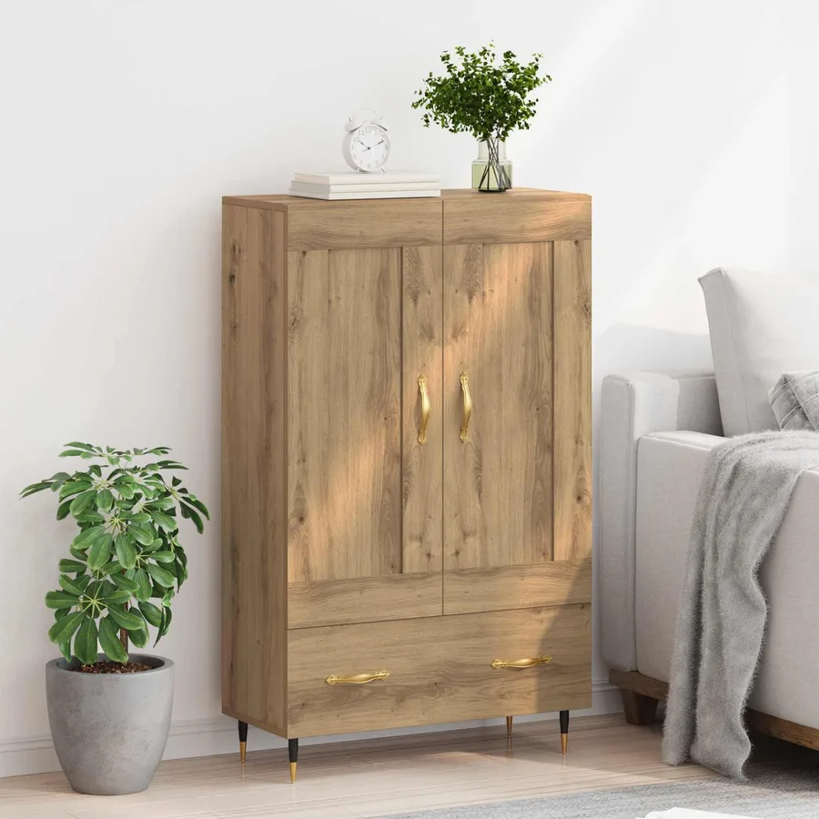 Haut Armoire Chêne artisanal 69,5 x 31 x 115 cm - 4
