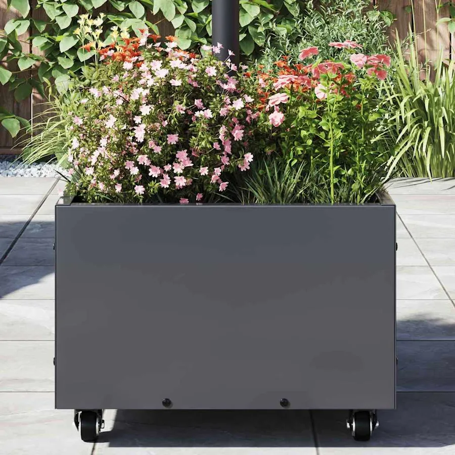 Pied de parasol Anthracite 45 x 45 x 45 cm Acier - 4