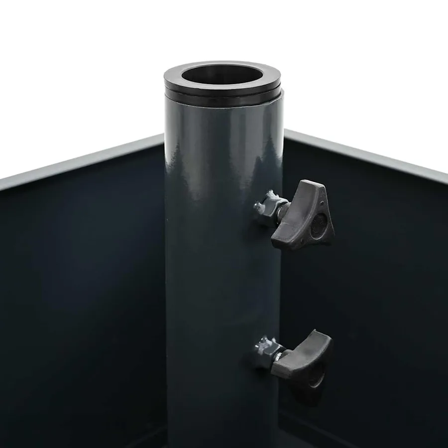 Pied de parasol Anthracite 45 x 45 x 45 cm Acier - 9