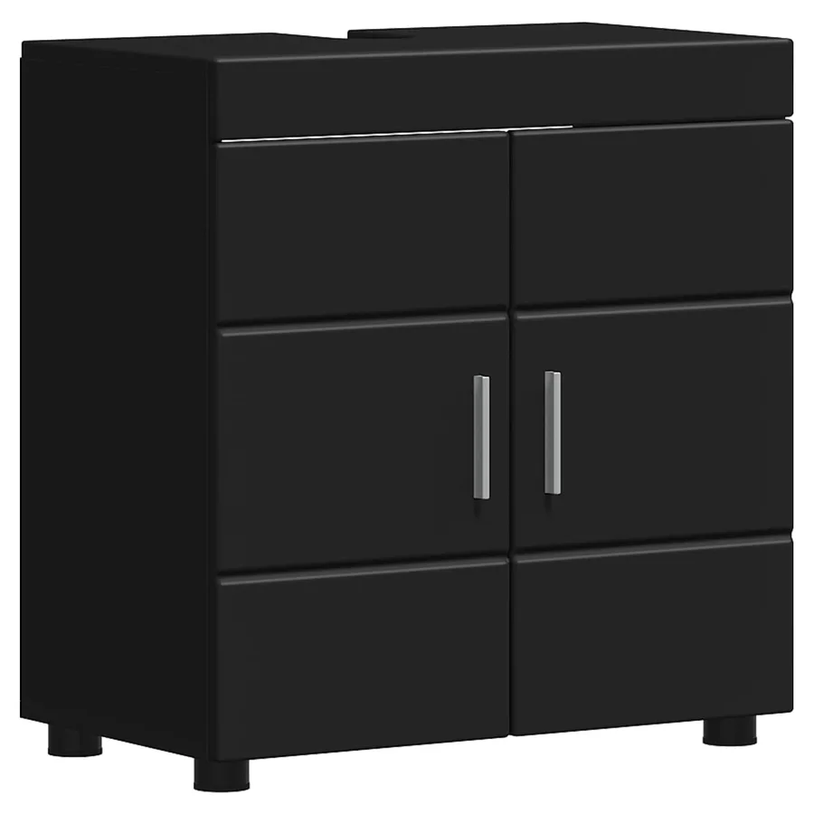 Ensemble d'armoire de salle de bain TULUM Noir 60 x 34 x 63 cm - 2