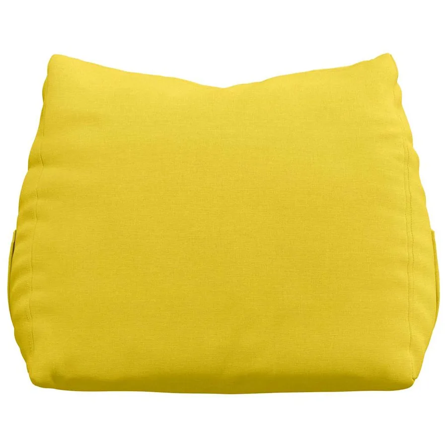 Coussin de Dos Jaune clair 45 x 20 x 35 cm tissu - 6