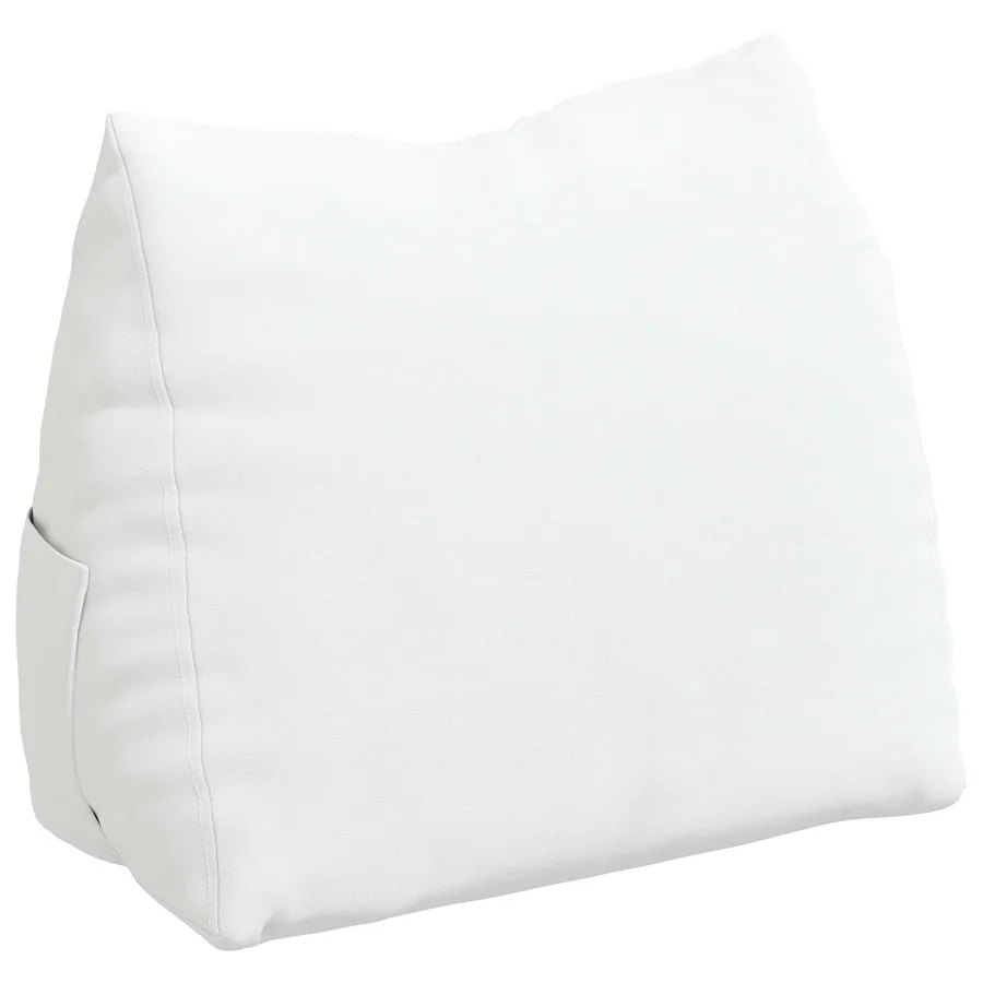 Coussin de Dos Blanc 45 x 20 x 35 cm tissu - 2