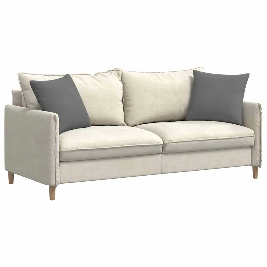 Coussins de canapé 2 pcs Gris foncé 45 x 45 cm tissu - 3