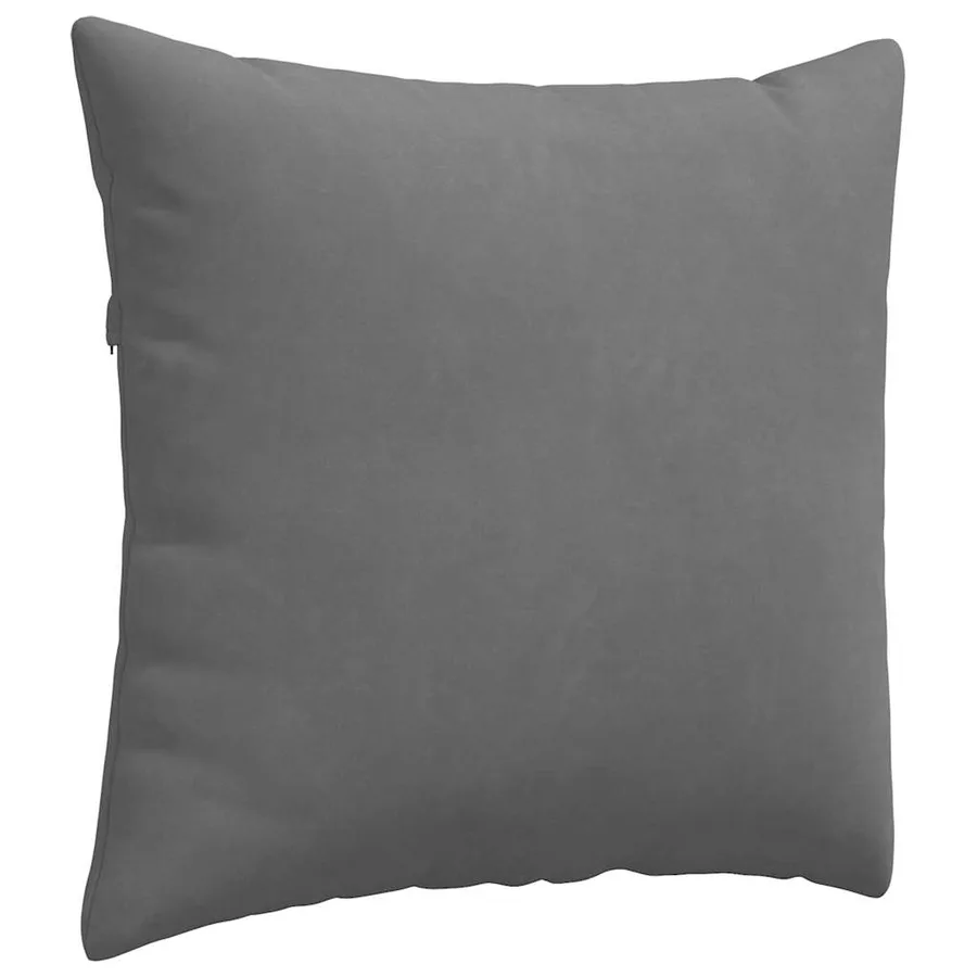Coussins de canapé 2 pcs Gris foncé 45 x 45 cm tissu - 5
