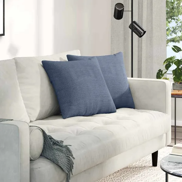 Coussins de canapé 2 pcs Bleu 45 x 45 cm