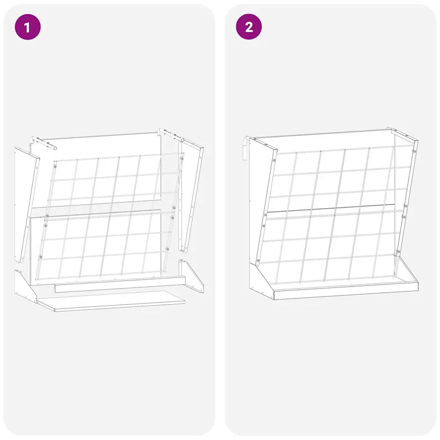 Distributeur de Foin Argent 71 x 33 x 70 cm Acier galvanisé - 12