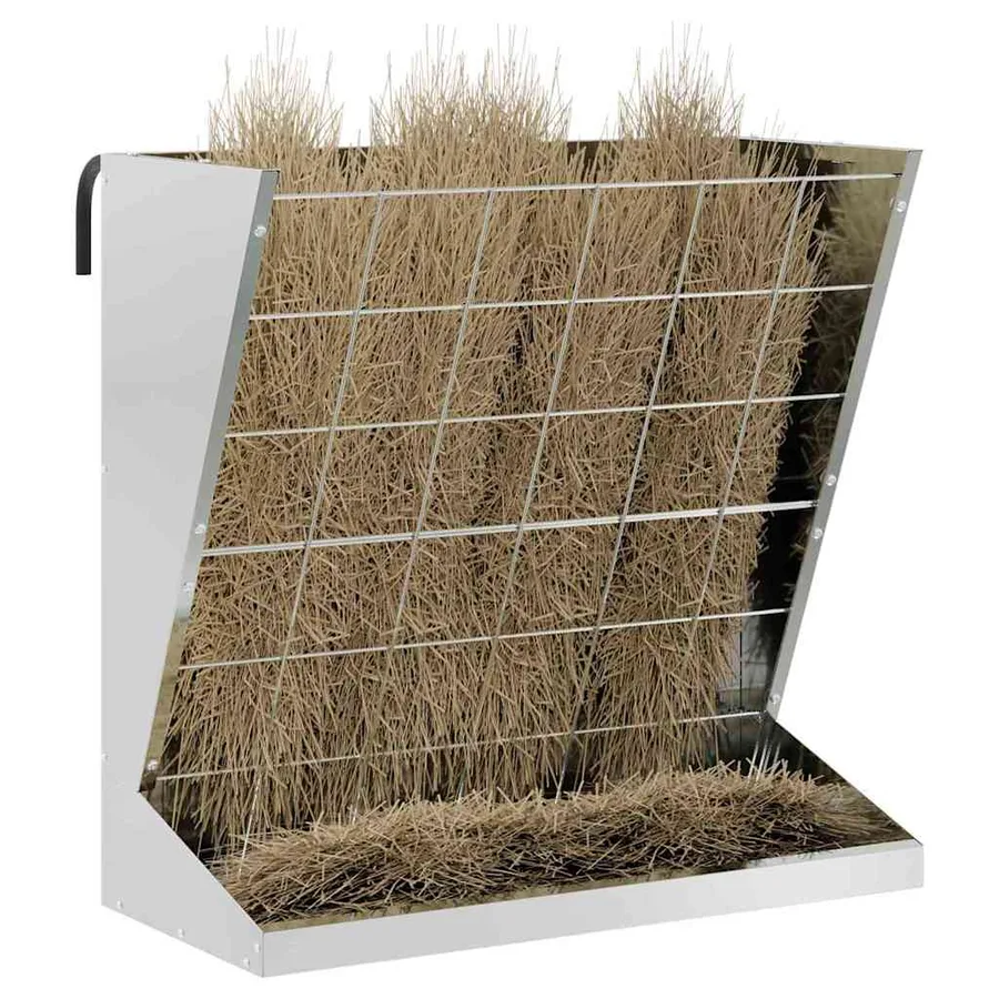 Distributeur de Foin Argent 71 x 33 x 70 cm Acier galvanisé - 3