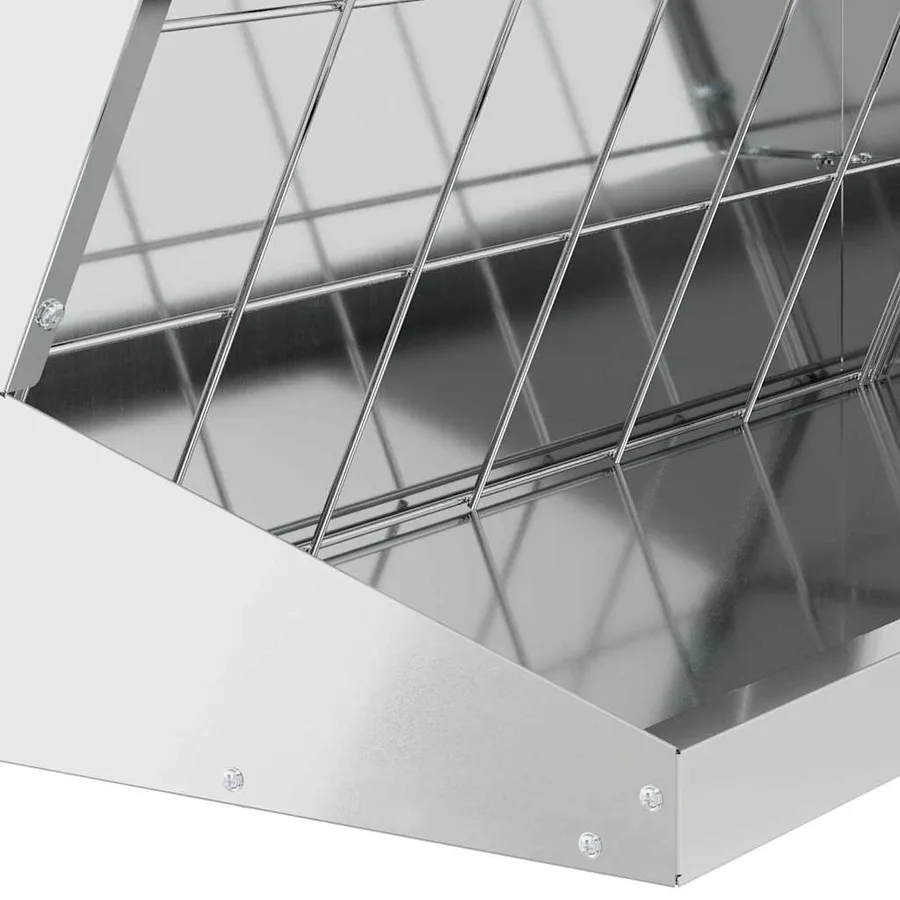 Distributeur de Foin Argent 71 x 33 x 70 cm Acier galvanisé - 9