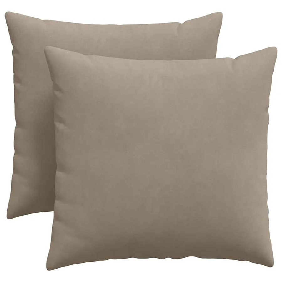 Coussins de canapé 2 pcs Taupe 45 x 45 cm tissu - 2