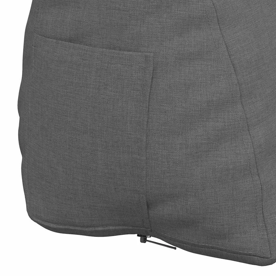 Coussin de Dos Gris foncé 60 x 20 x 50 cm tissu - 9