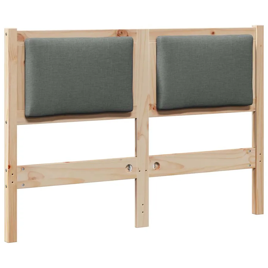 Tête de lit Autre Marron 135 cm Bois massif en pin - 2