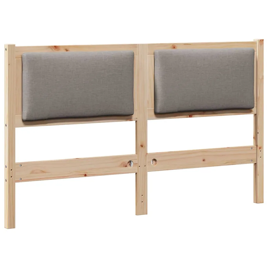 Tête de lit Autre Marron 140 cm Bois massif en pin - 2