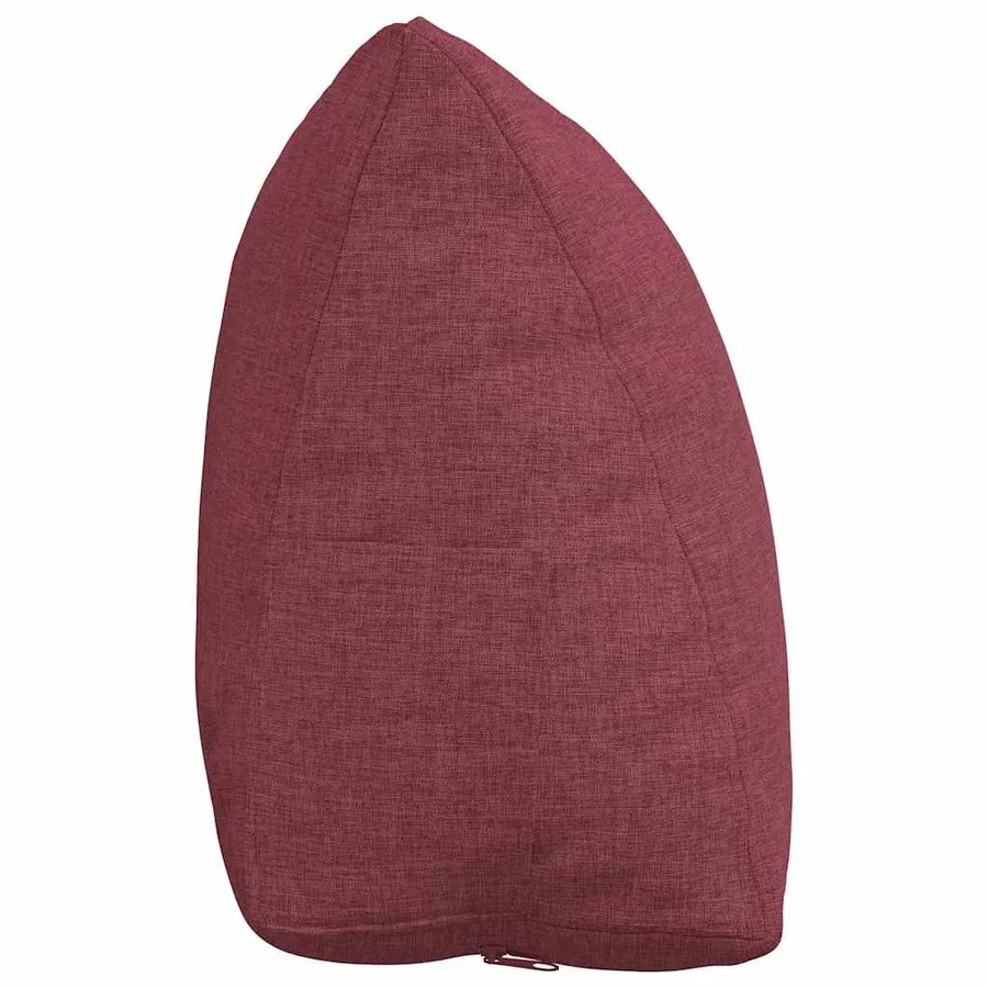 Coussin de Dos Bordeaux 45 x 20 x 35 cm tissu - 7