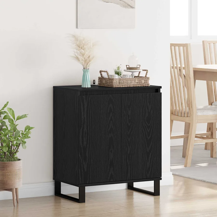 Buffet Chêne noir 60 x 35 x 70 cm Bois d'ingénierie