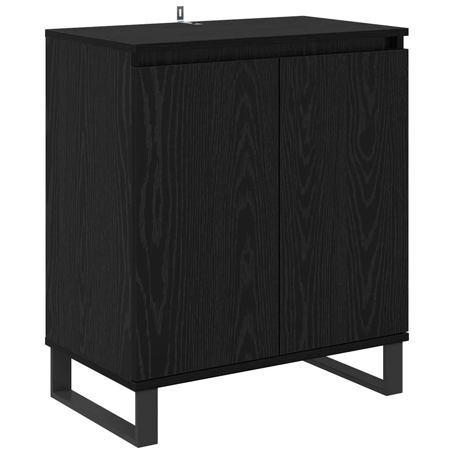 Buffet Chêne noir 60 x 35 x 70 cm Bois d'ingénierie - 2