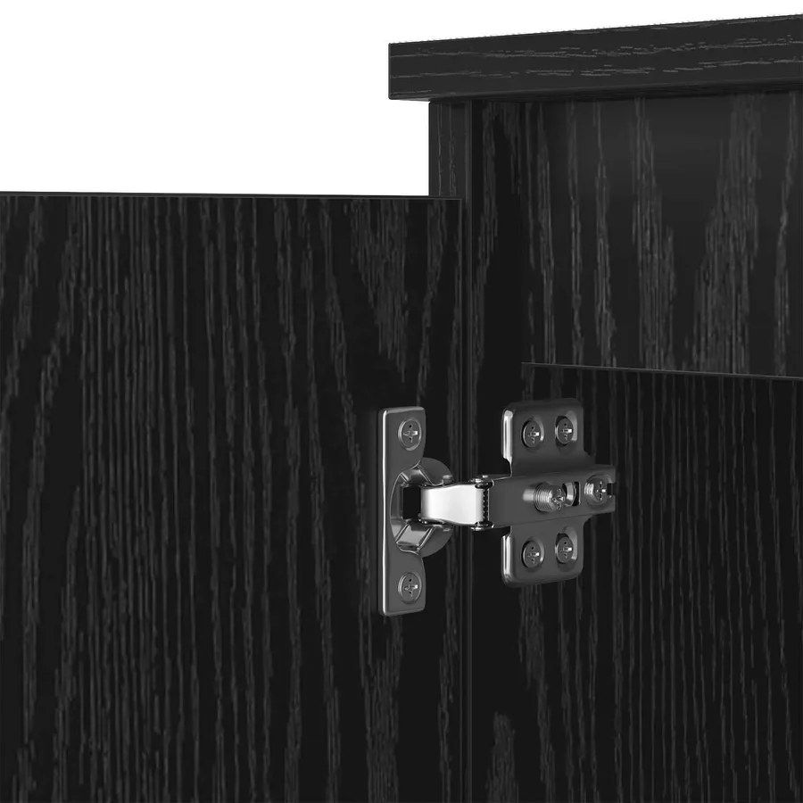Buffet Chêne noir 60 x 35 x 70 cm Bois d'ingénierie - 9