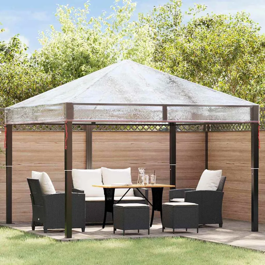 Remplacement de housse de gazebo Transparent 300 x 300 x 26 cm - 3