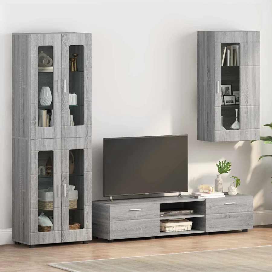 Cabinet en Bois Gris Sonoma Bois d'ingénierie