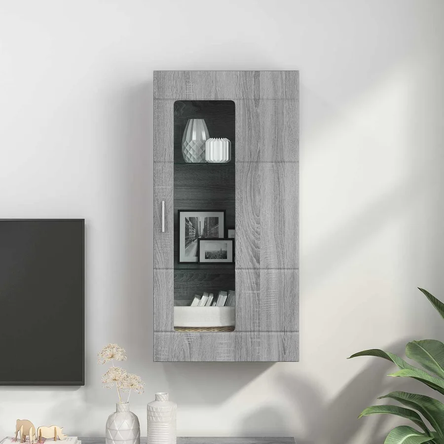 Cabinet en Bois Gris Sonoma Bois d'ingénierie - 4