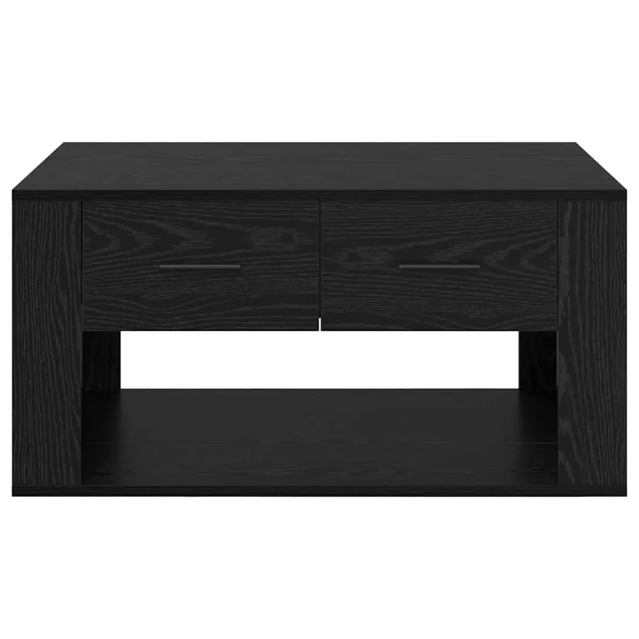 Table basse Chêne noir 80 x 50 x 40 cm Bois d'ingénierie - 6