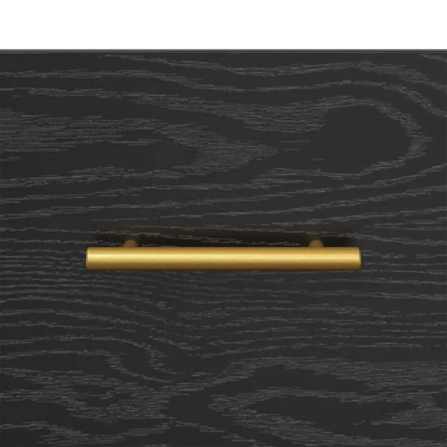 Meuble TV Chêne noir 150 x 36 x 30 cm Bois d'ingénierie - 9