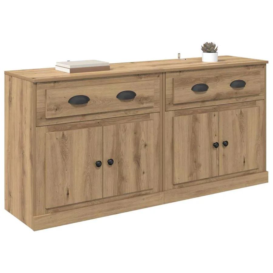 Buffets 2 pcs Chêne artisanal 70 x 35,5 x 67,5 cm - 3