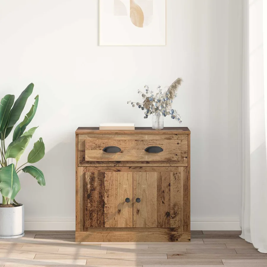Haut Armoire Bois Ancien 70 x 35,5 x 67,5 cm Bois d'ingénierie - 4