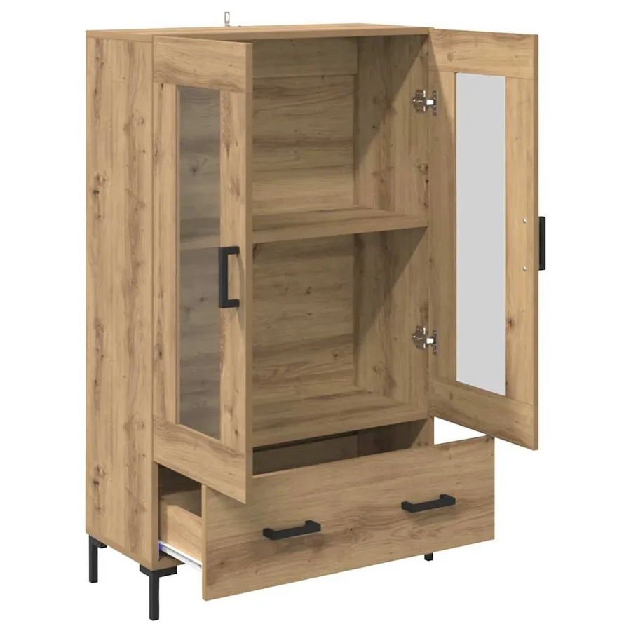 Haut Armoire Chêne artisanal 69,5 x 31 x 115 cm - 5