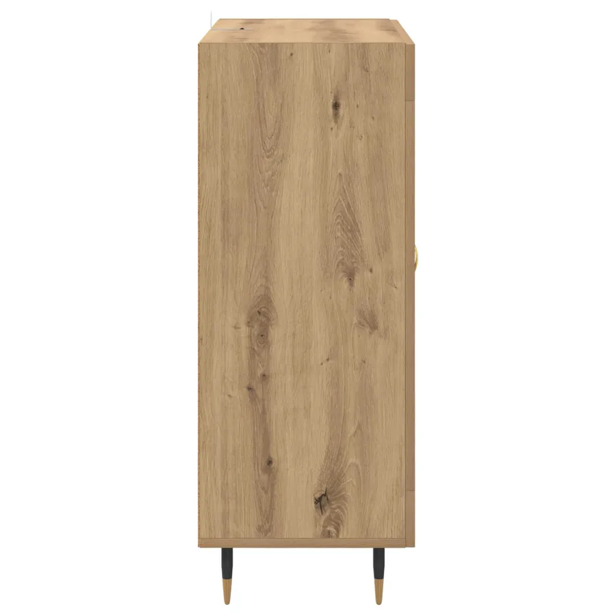 Buffet Chêne artisanal 69,5 x 34 x 90 cm Bois d'ingénierie - 7