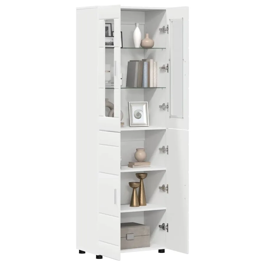 Haut Armoire FLORIN Blanc 60 x 35 x 182 cm Bois d'ingénierie - 3