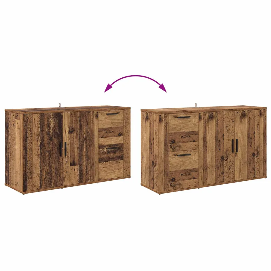 Buffet Bois ancien 100 x 33 x 59,5 cm Bois d'ingénierie - 8