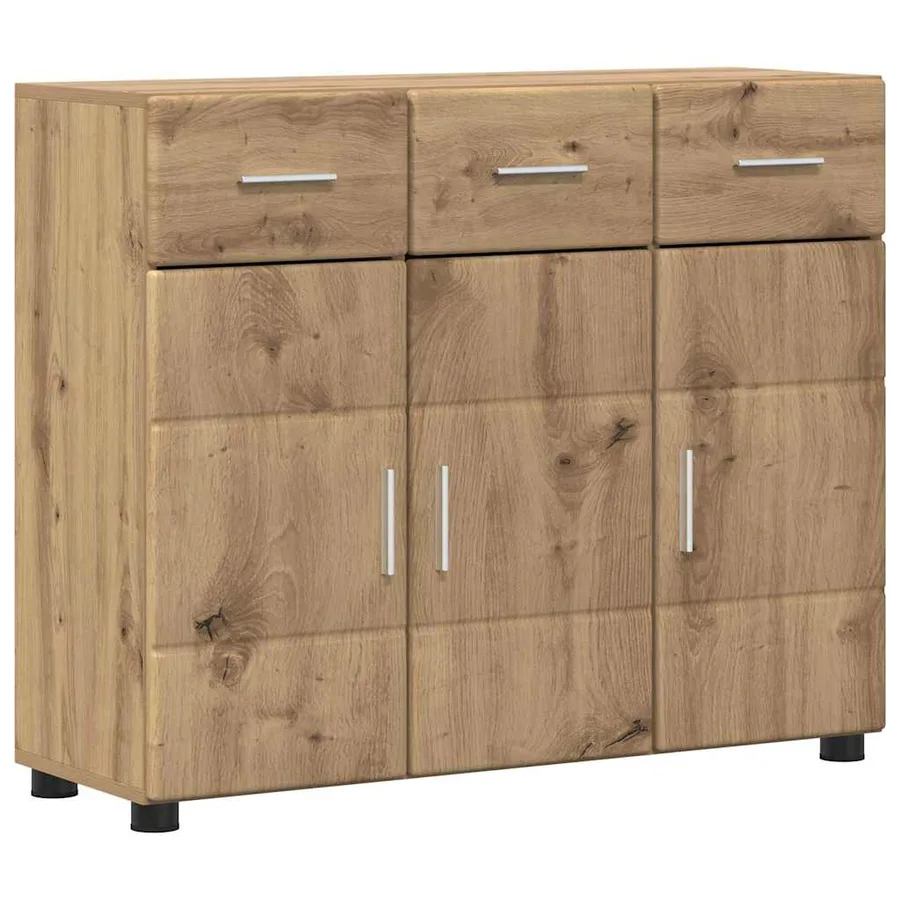 Buffet FLORIN 88,5 x 30,5 x 73 cm Chêne artisanal - 2