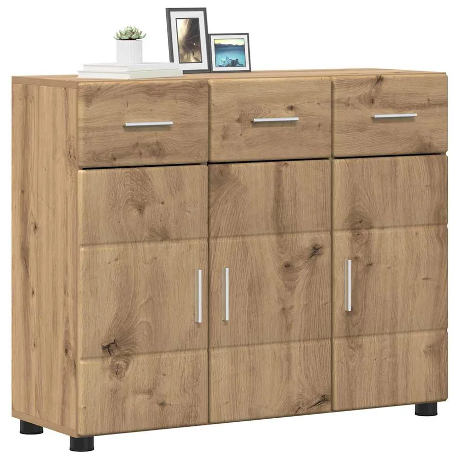 Buffet FLORIN 88,5 x 30,5 x 73 cm Chêne artisanal - 3