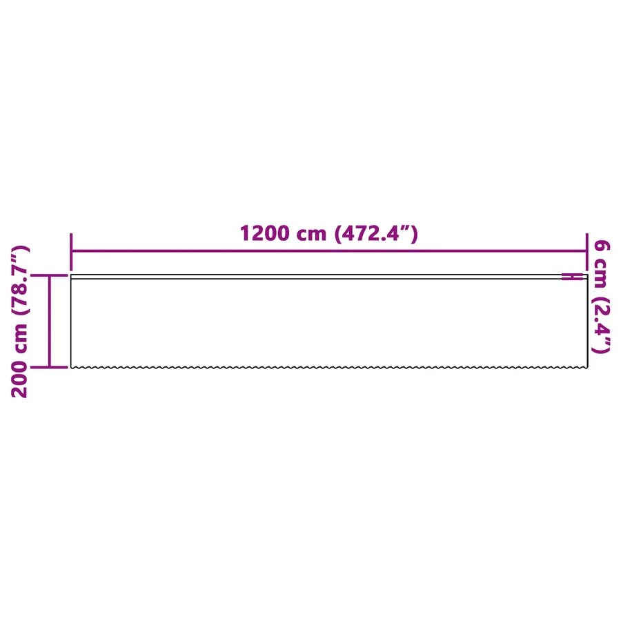 Rideau en Dentelle Floral Blanc 200 x 1200 cm Polyester - 8
