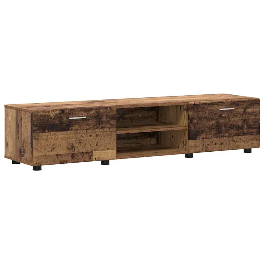 Ensemble meuble TV FLORIN 3 pcs Bois ancien Bois d'ingénierie - 7