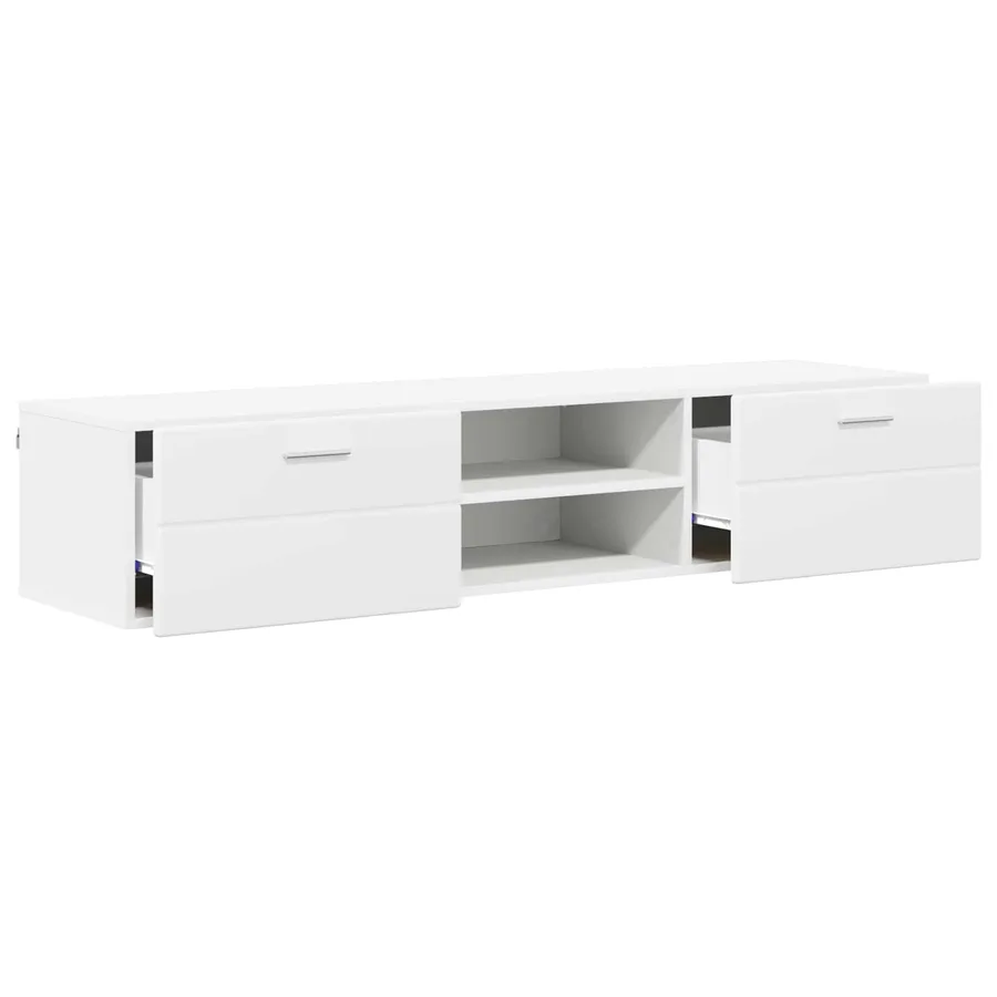 Cabinet en Bois Blanc 150 x 39 x 30 cm Bois d'ingénierie - 5