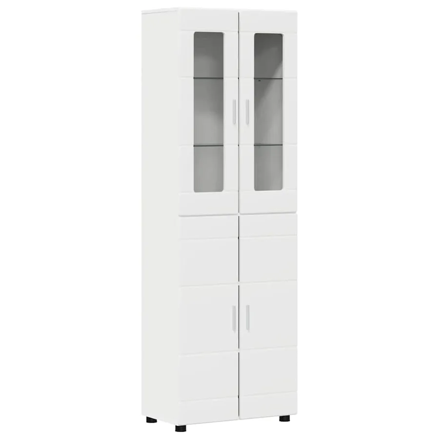 Ensemble meuble TV FLORIN 3 pcs Blanc Bois d'ingénierie - 7