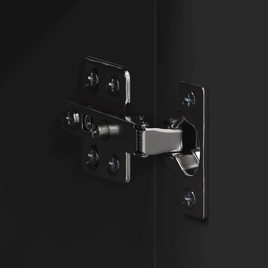 Amoire de salle de bain avec miroir avec étagère TULUM Noir - 10