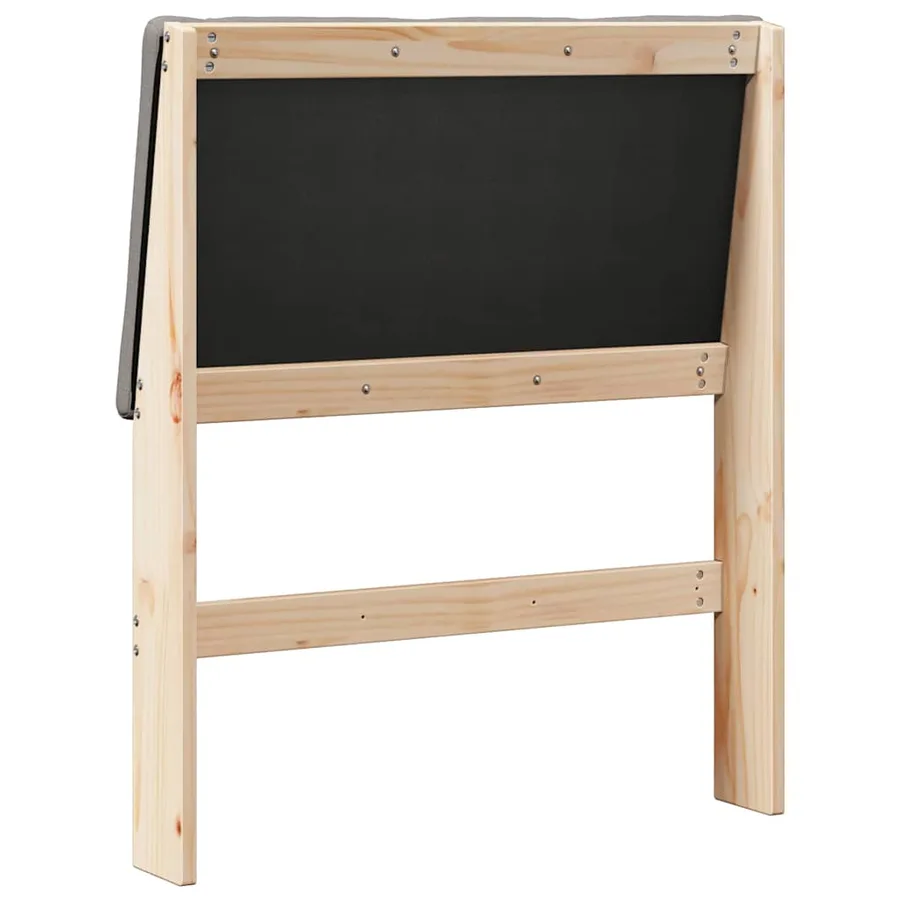Tête de lit capitonnée Taupe 80 cm Pin massif - 6