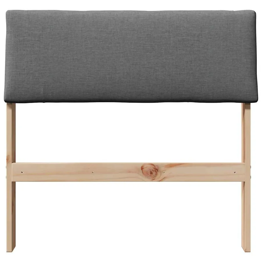 Tête de lit capitonnée Gris foncé 80 cm Pin massif - 4